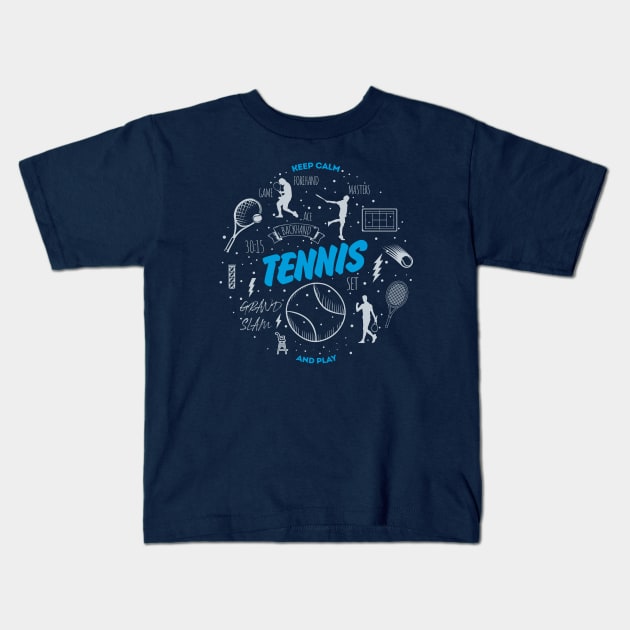 Tennis Kids T-Shirt by slawisa